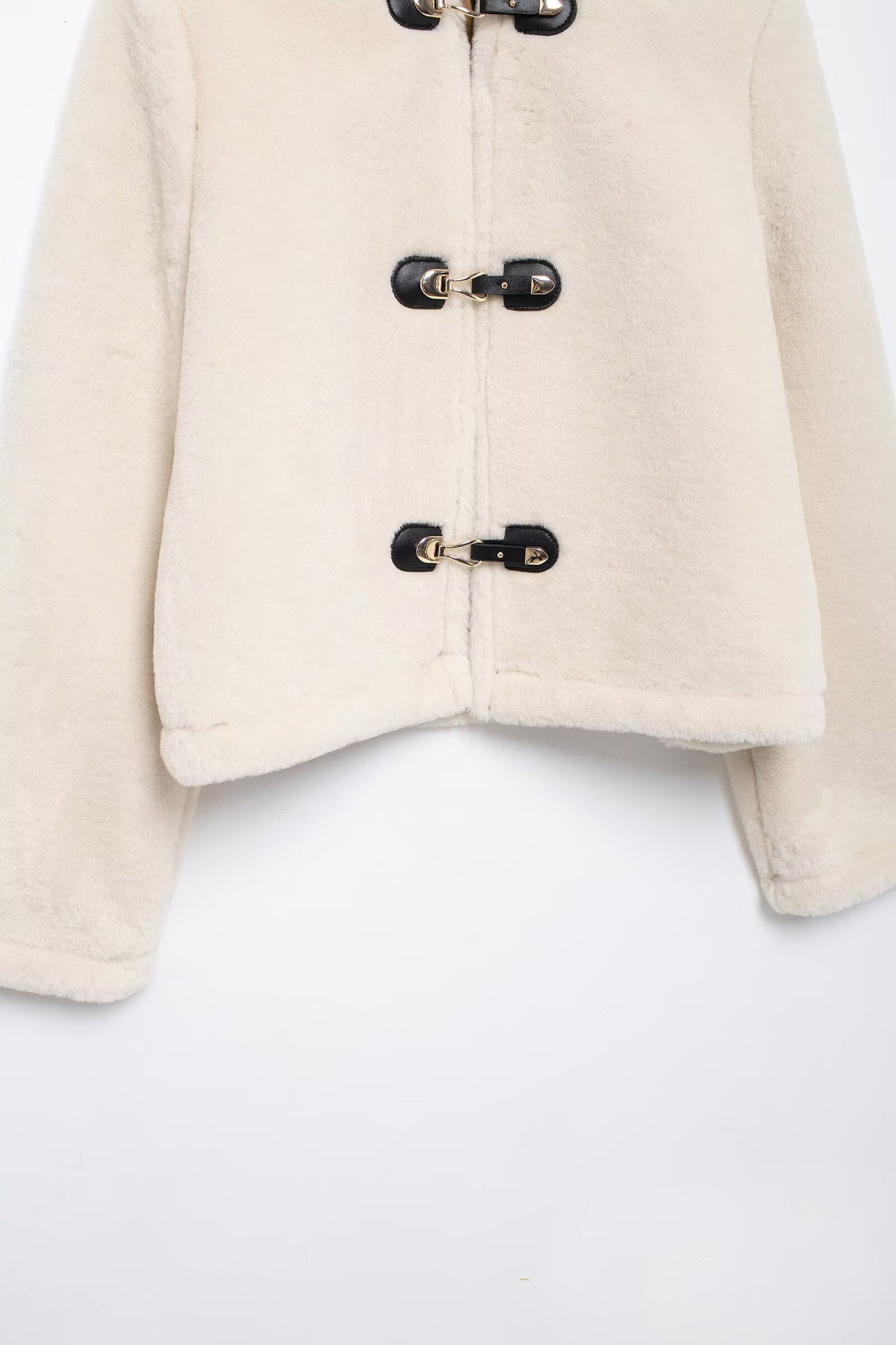 Clara Luxe Wool-Blend Toggle Coat