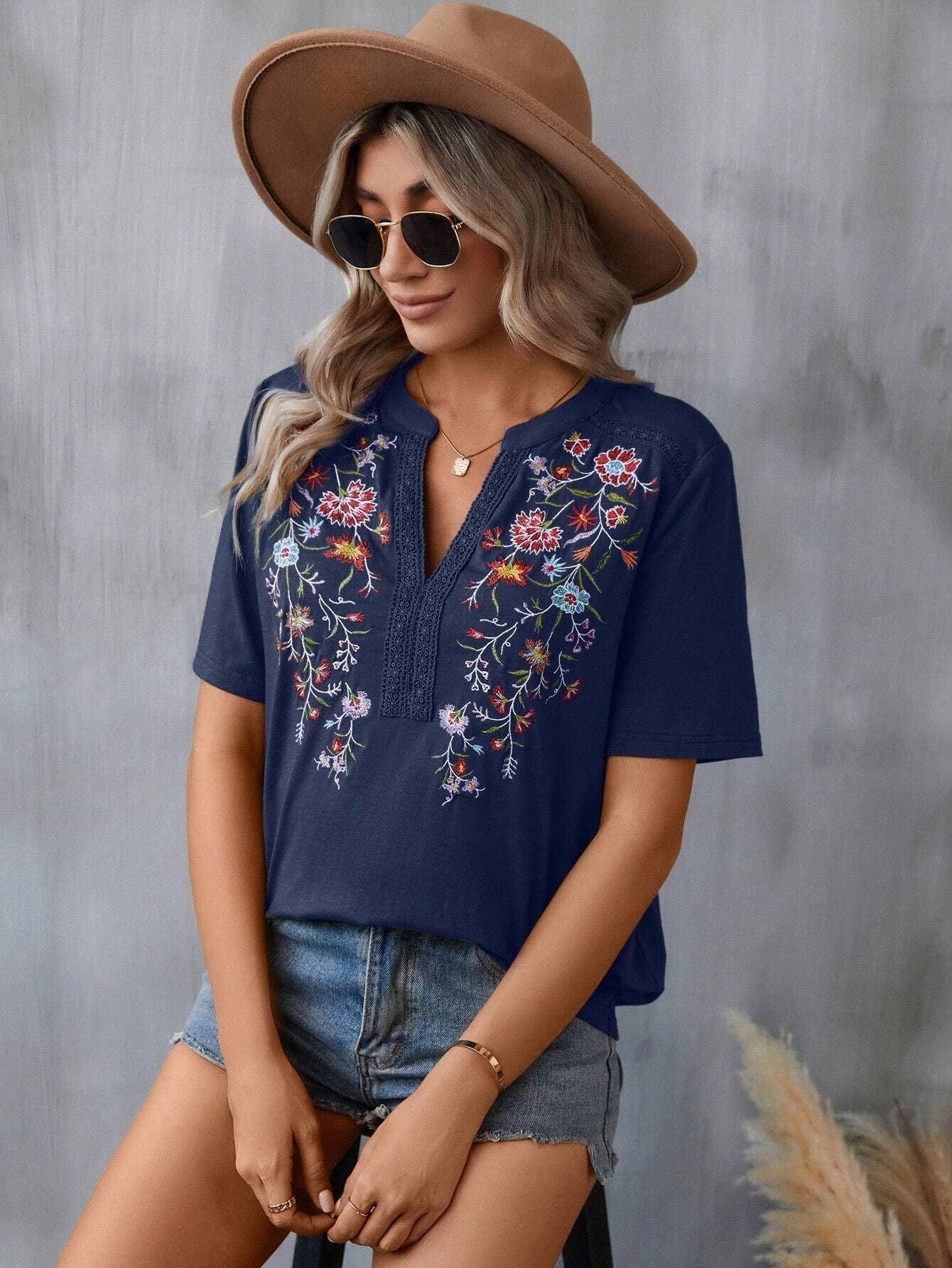 Esme Embroidered Top