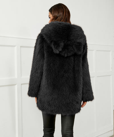 Luna Faux Fur Cat-Ear Coat