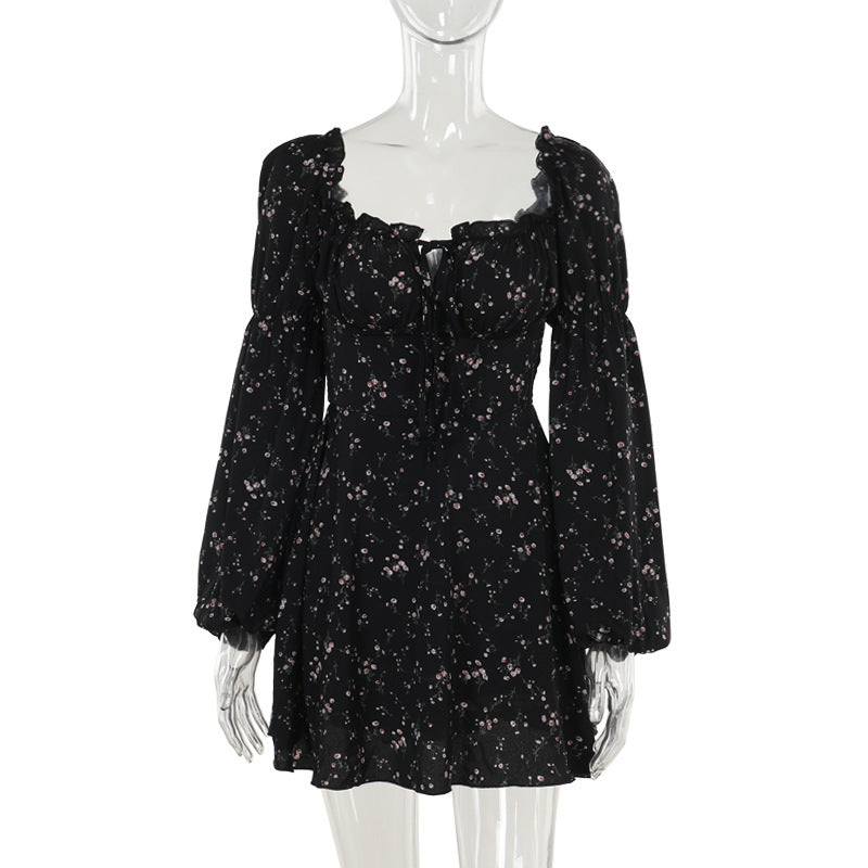 Amelia Floral Puff Sleeve Mini Dress