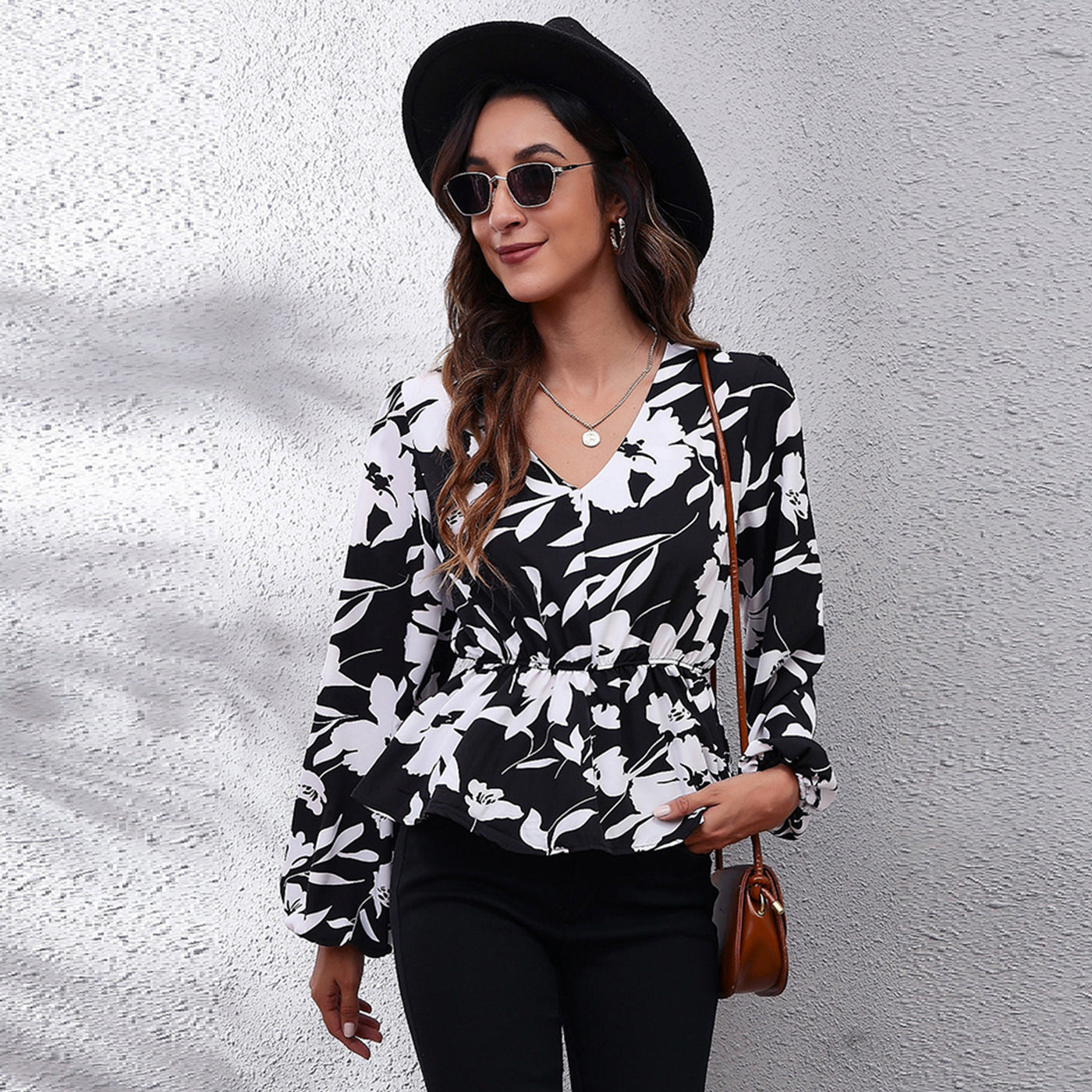 Daisy Bloom Peplum Blouse