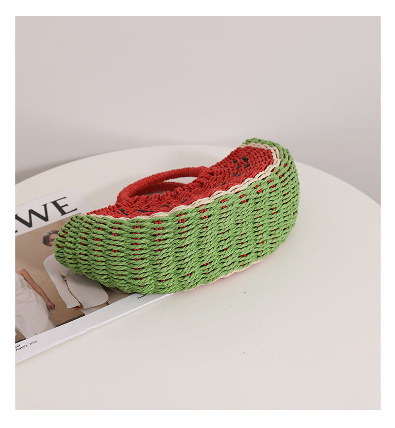 Melina Watermelon Woven Tote