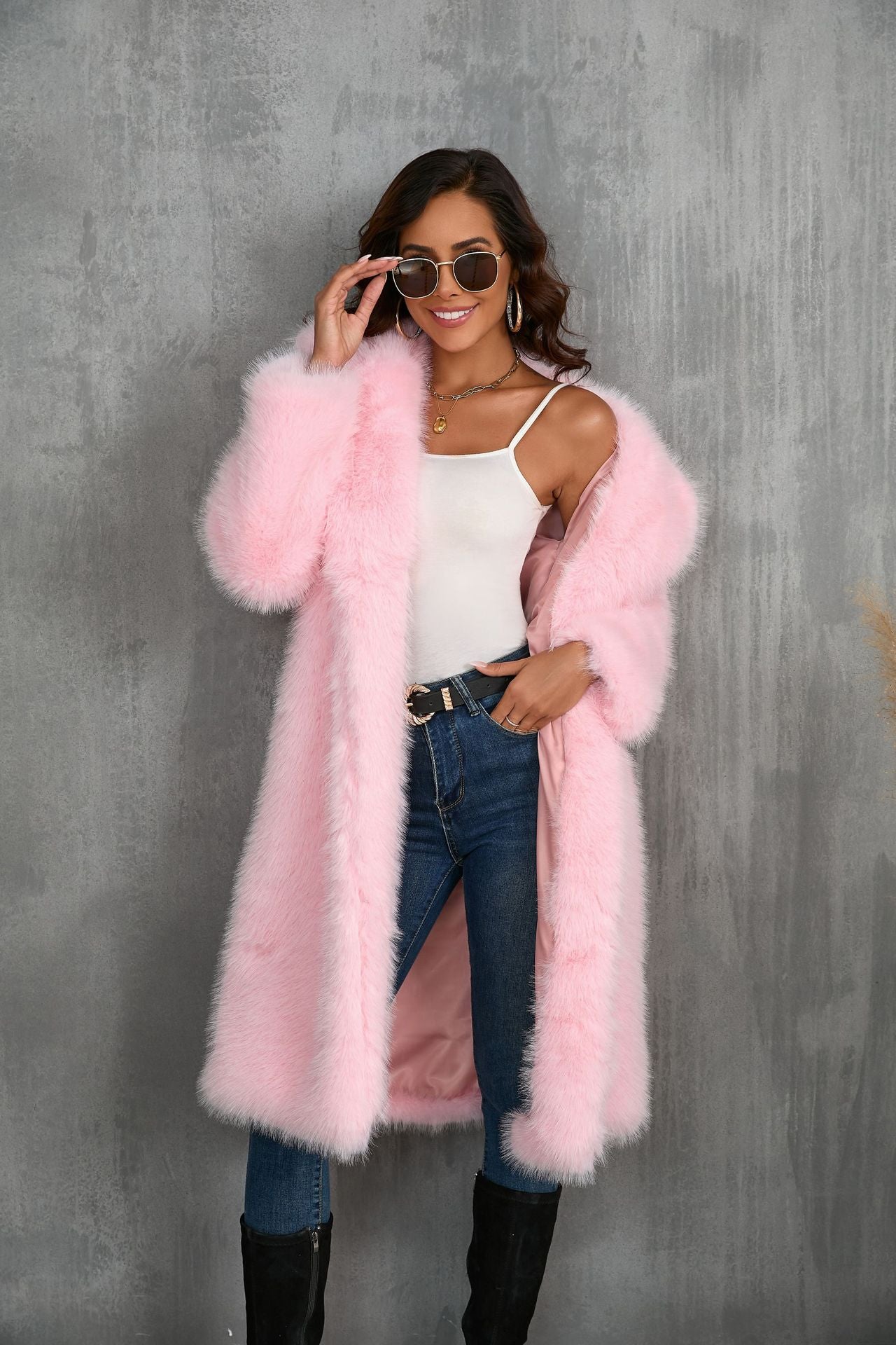 Violet Bianca Luxe Faux Fur Coat