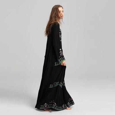 Luna Boho Embroidered Maxi Dress