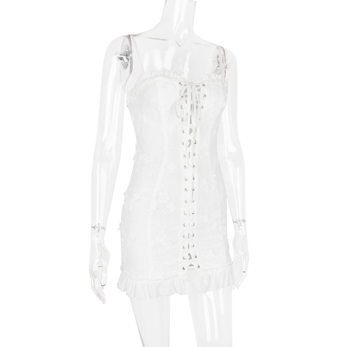 Isabella Lace Charm Mini Dress