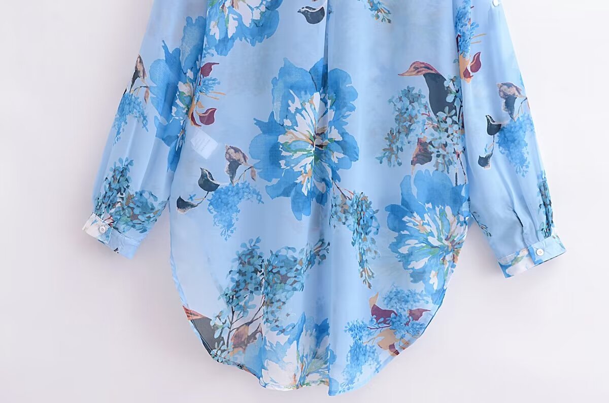 Celeste Watercolor Floral Blouse