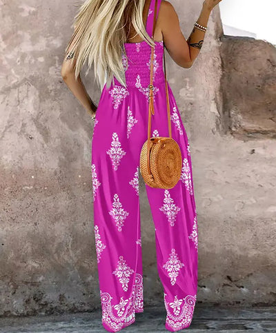 Seraphina Boho Wide-Leg Jumpsuit
