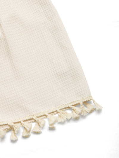 Sienna Tassel-Tie Waffle Romper