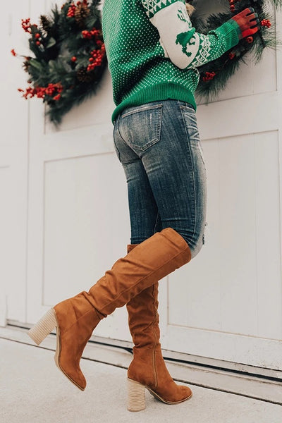 Savannah Suede Knee-High Boots