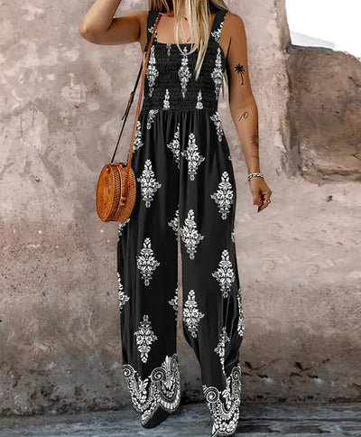 Seraphina Boho Wide-Leg Jumpsuit