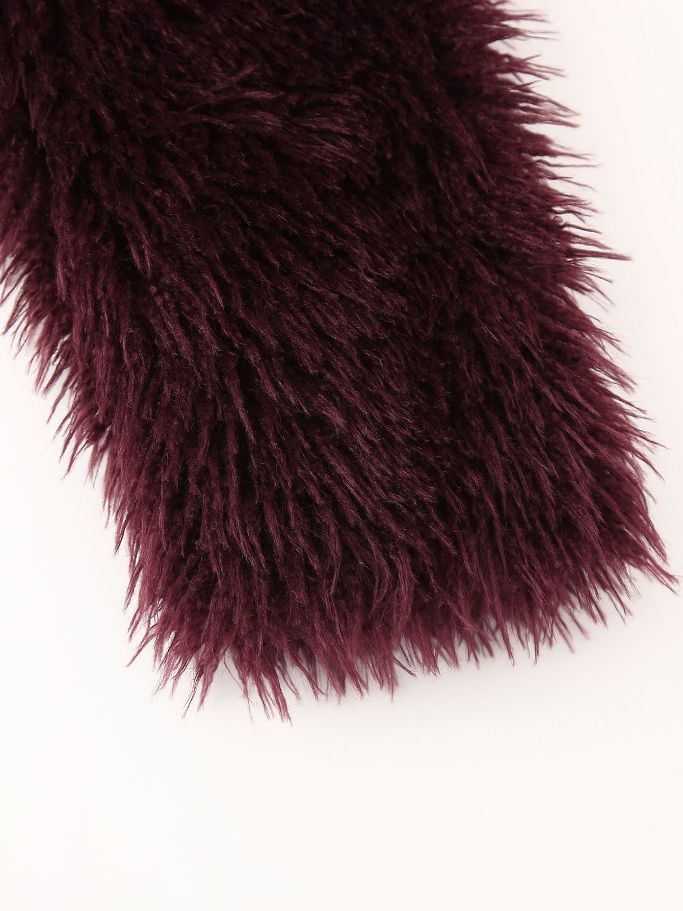 Scarlett Plush Burgundy Faux Fur Jacket