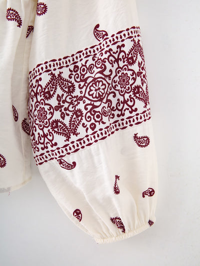 Sienna Boho Tassel Blouse