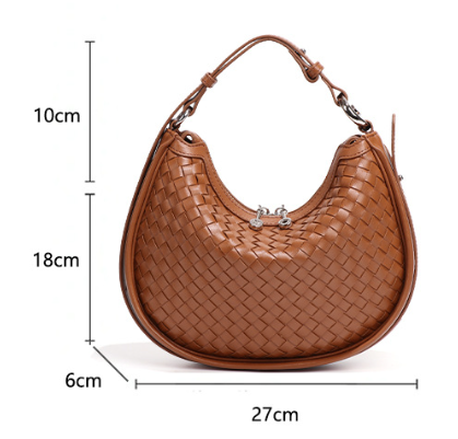 Luna Woven Leather Hobo Bag