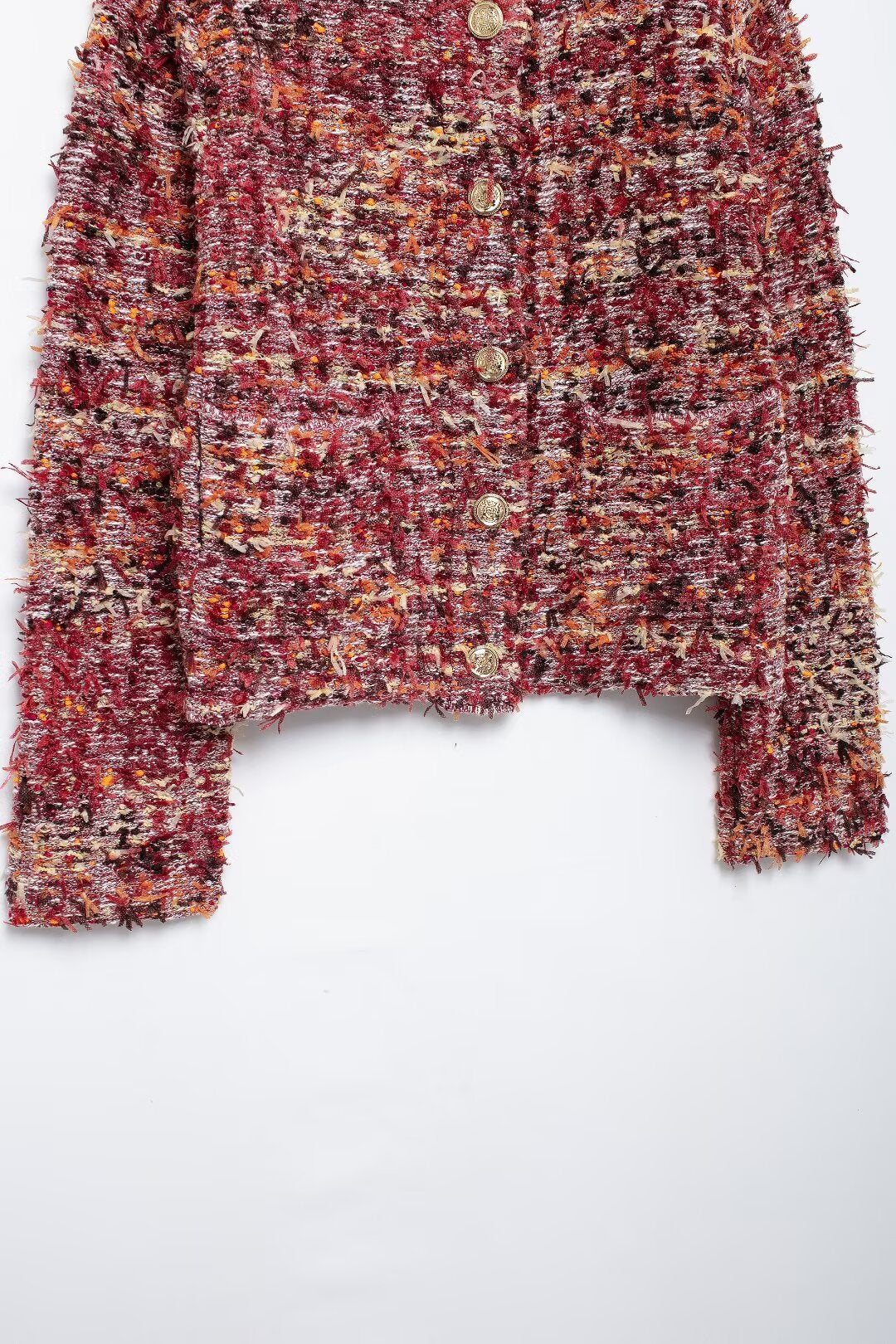 Clara Textured Tweed Cardigan