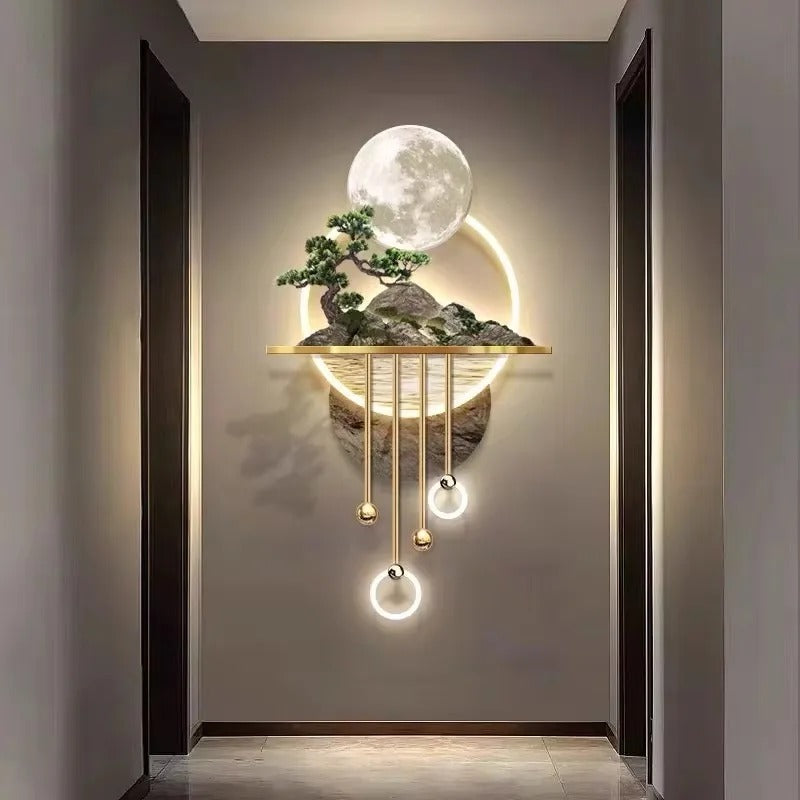 Lunar Serenity Bloom Wall Light