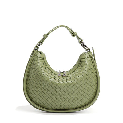 Luna Woven Leather Hobo Bag