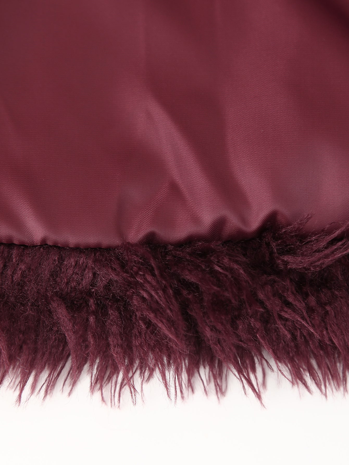 Scarlett Plush Burgundy Faux Fur Jacket