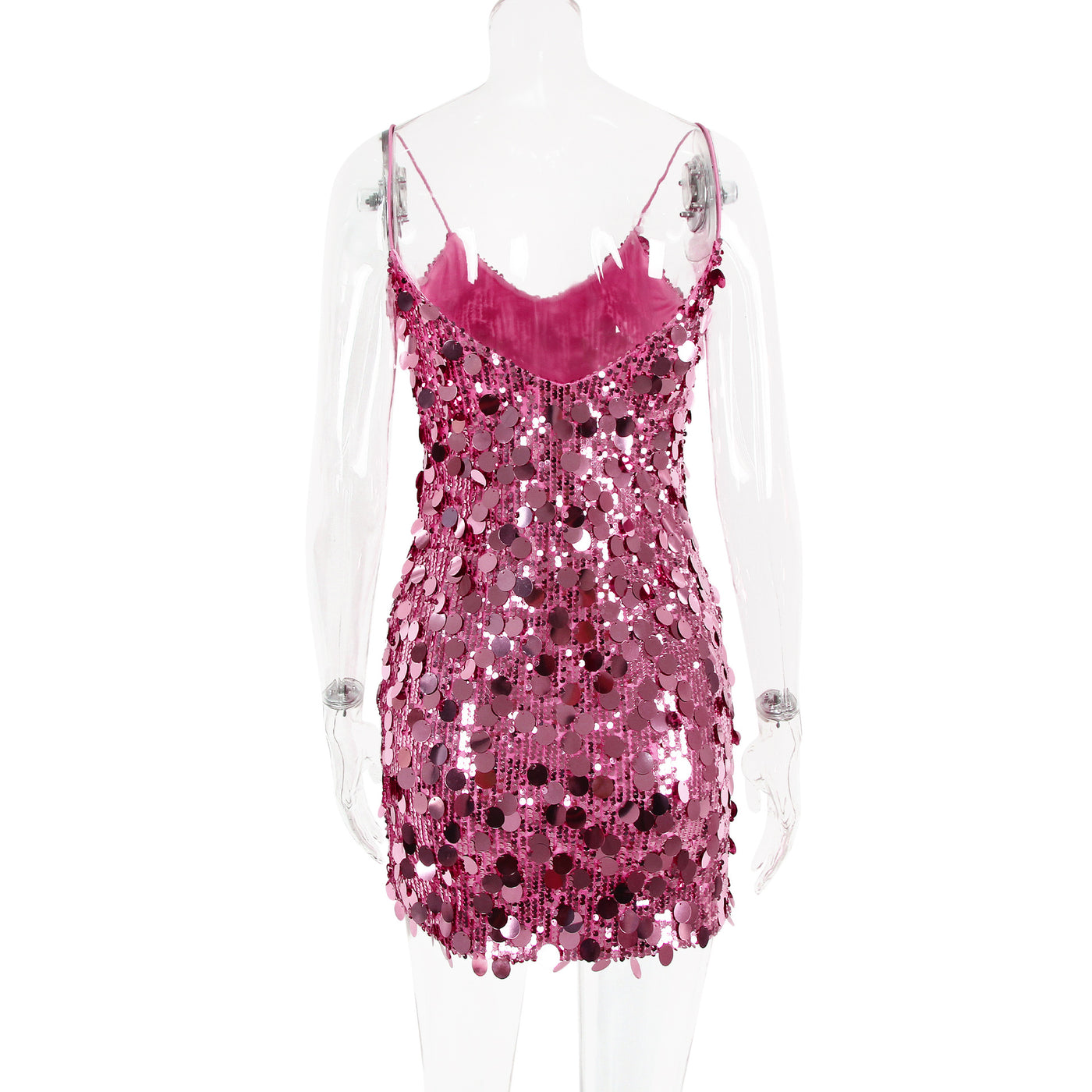 Serena Rose Sequin Party Mini Dress