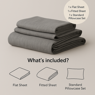Oeko-Tex® 100% Natural Linen Bedset