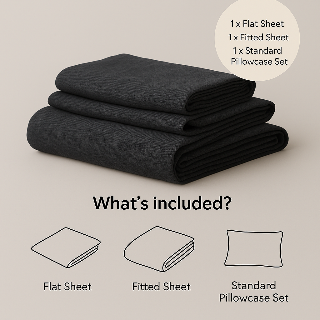 Oeko-Tex® 100% Natural Linen Bedset