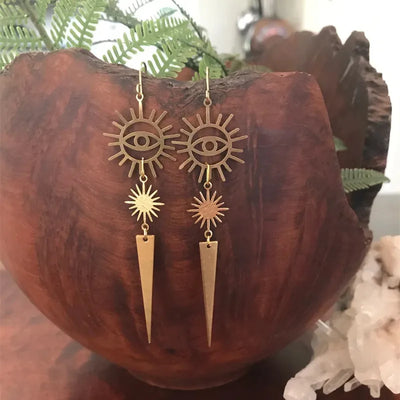 Celestial Gaze Dangle Earrings