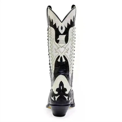 Classic Two-Tone Western Cowboy Boots