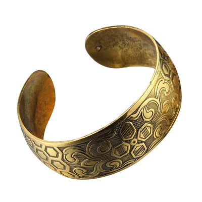 Tibetan Gold Boho Cuff Bracelet (6 Designs)