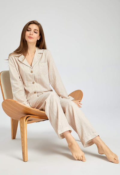 100% Linen Pyjama Set