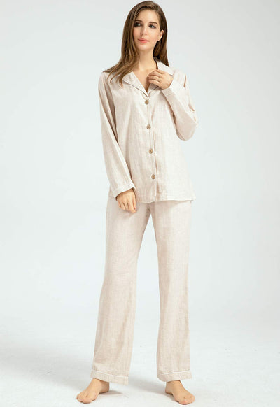 100% Linen Pyjama Set