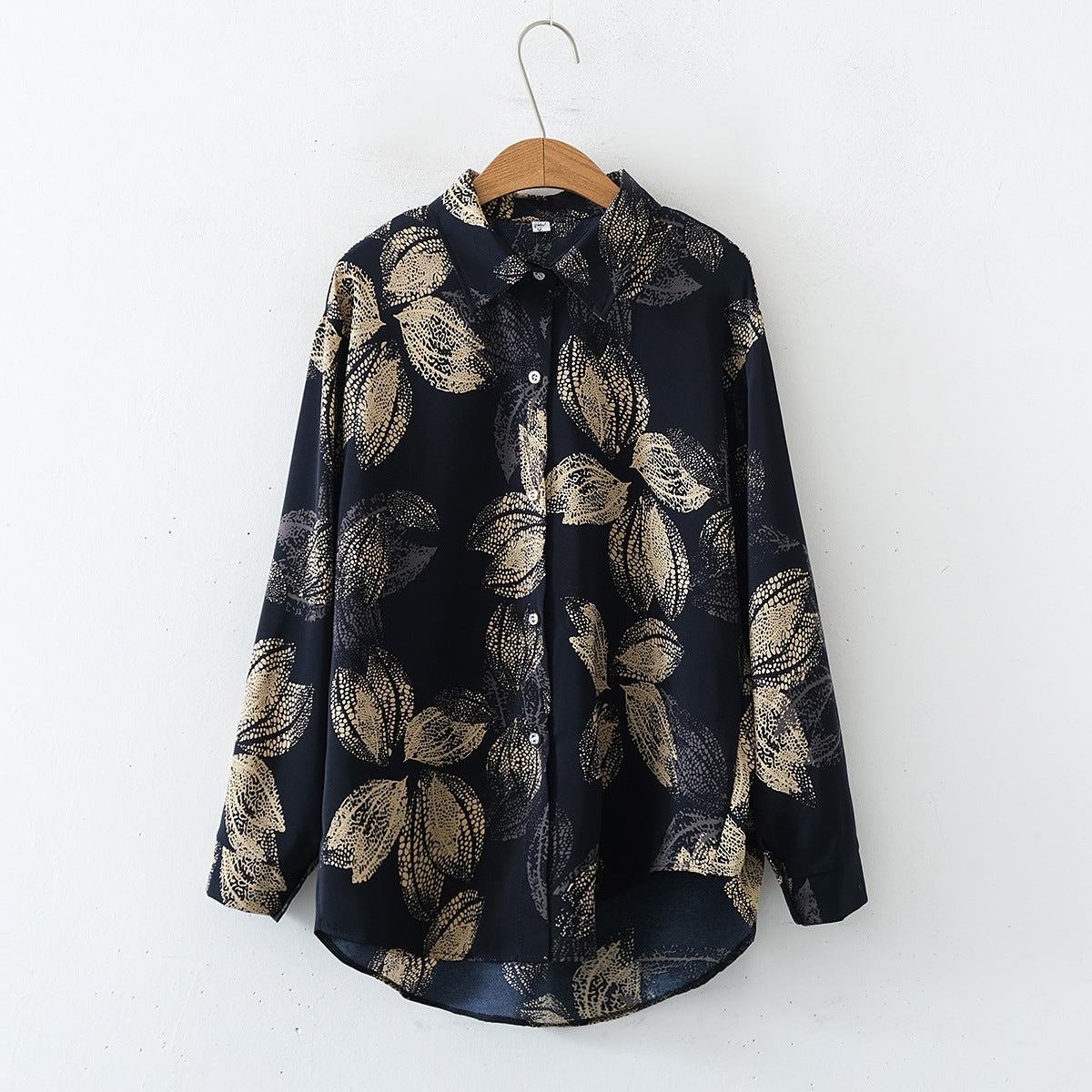 Aurora Midnight Leaf Blouse