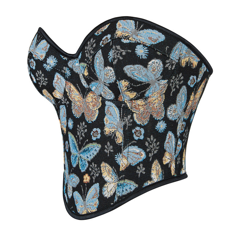 Butterfly Tapestry Corset Top