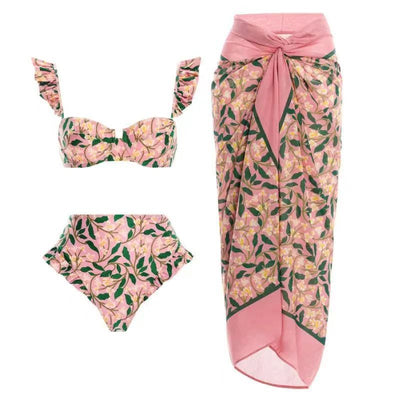 Flora Camille Ruffle Bikini Set