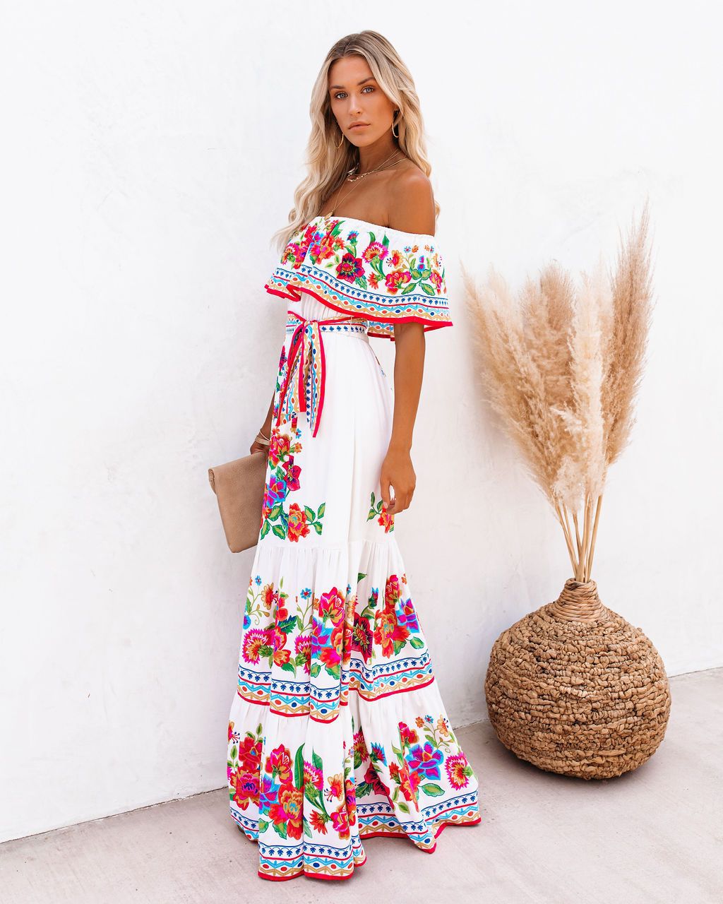 Luana Off Shoulder Maxi Dress