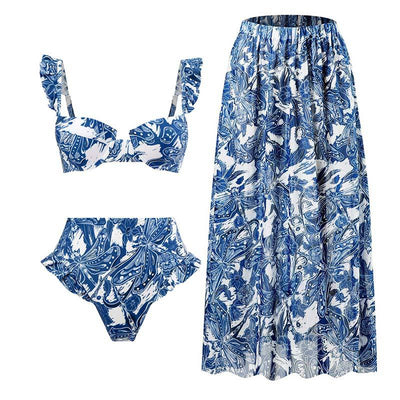 Yaara Bikini Set with Matching Cover Up Skirt