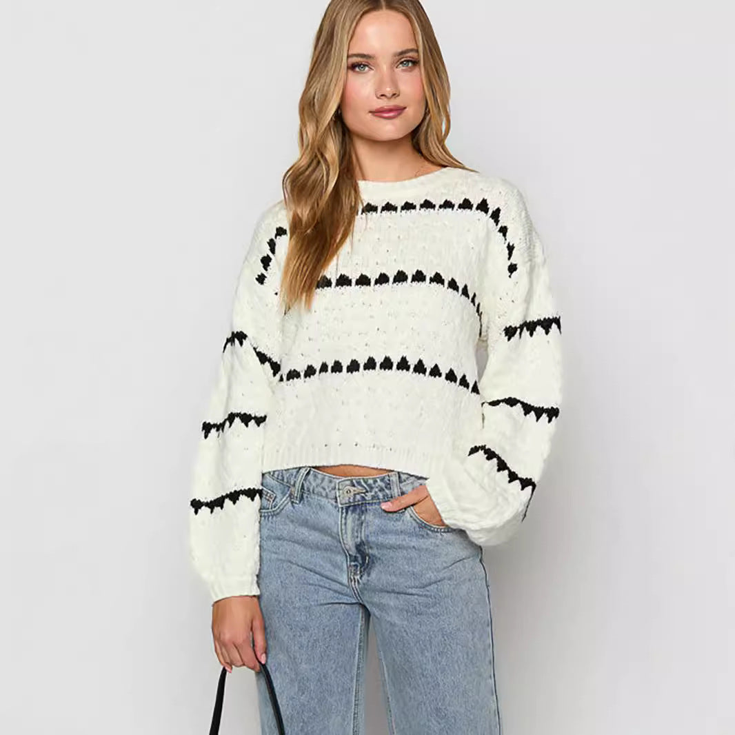 Marlowe Cozy Striped Chunky Sweater