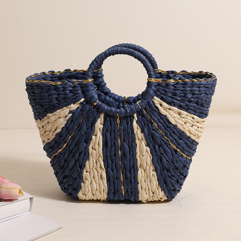 Solara Woven Sunburst Tote