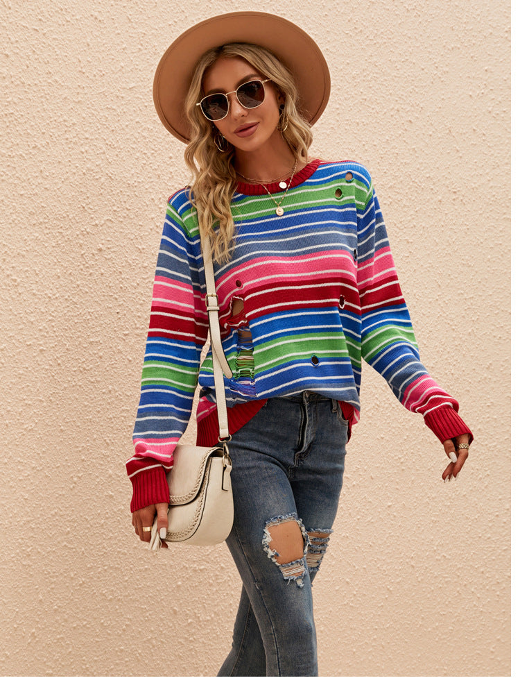Lulu Multicolor Striped Sweater