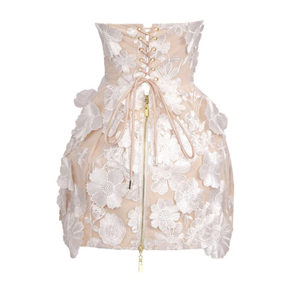 Ethereal Lace Mini Dress