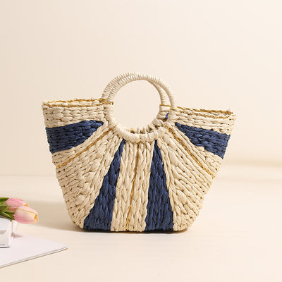 Solara Woven Sunburst Tote