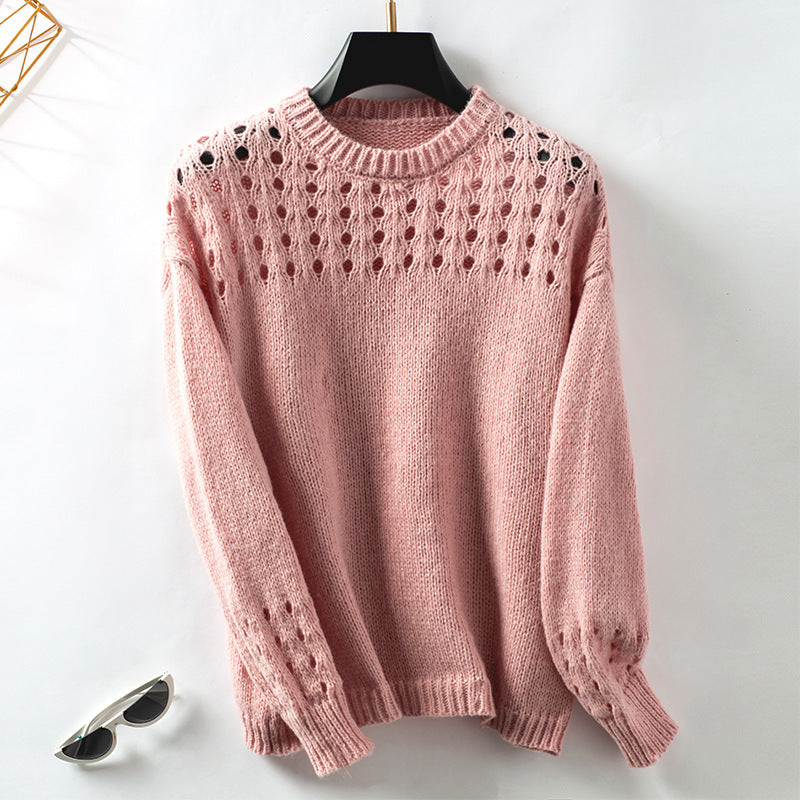 Sienna Eyelet Detail Knit Sweater