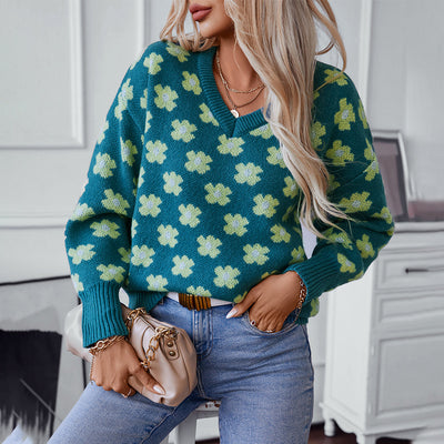 Emerald Bloom Daydream Sweater