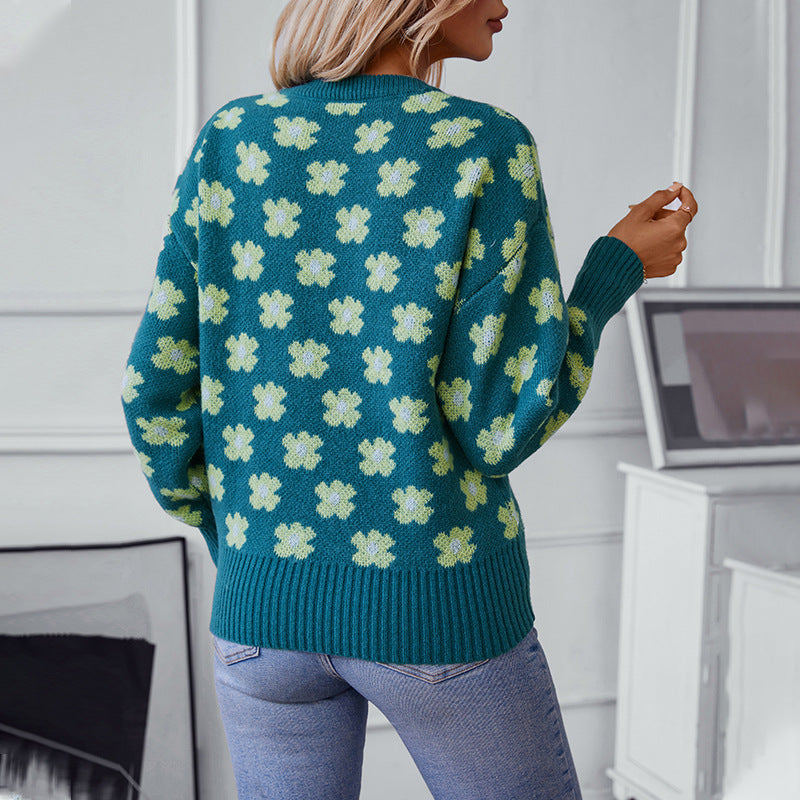 Emerald Bloom Daydream Sweater