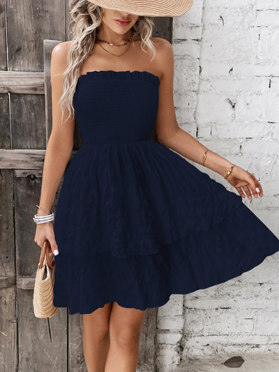 Sedona Strapless Tiered Mini Dress