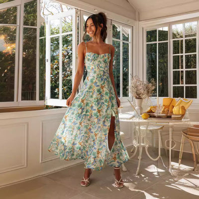 Estella Floral Print Maxi Dress