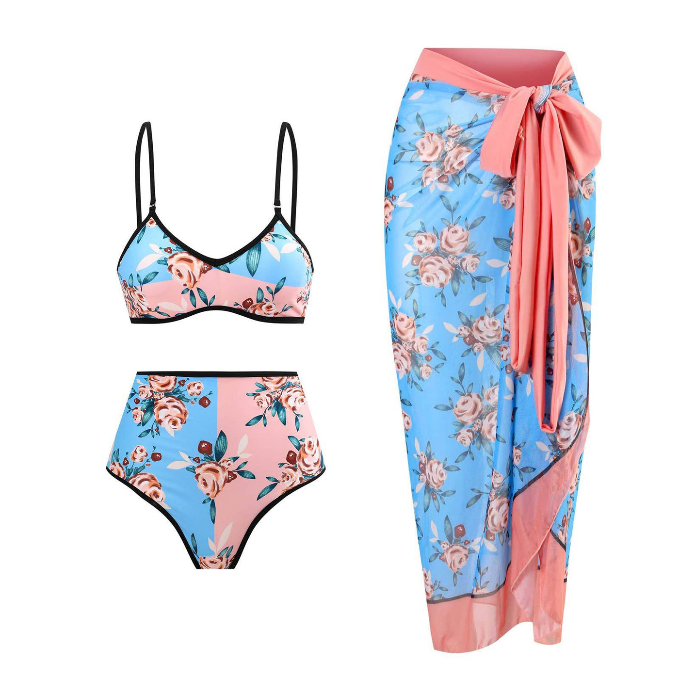 Yaara Bikini Set with Matching Cover Up Skirt