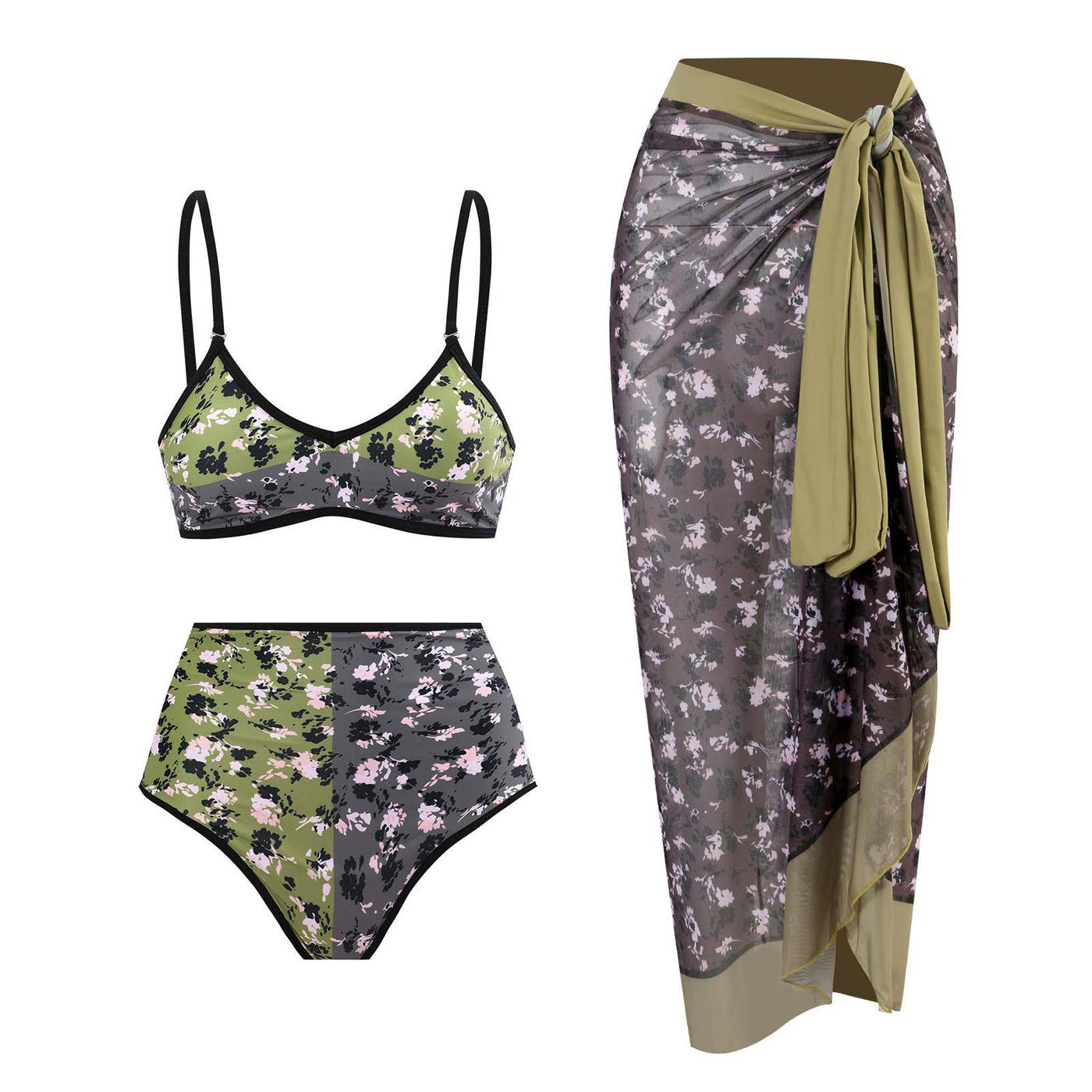 Yaara Bikini Set with Matching Cover Up Skirt