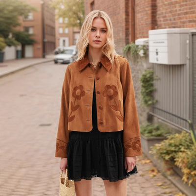 Carmel Bloom Vintage Suede Coat