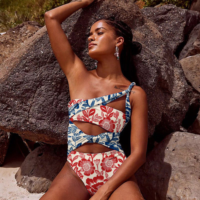 Kaia Bloom Cutout Swimsuit