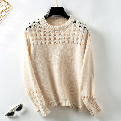 Sienna Eyelet Detail Knit Sweater