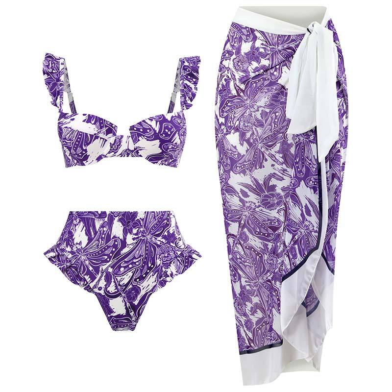 Yaara Bikini Set with Matching Cover Up Skirt